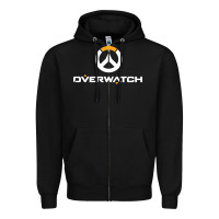 Black overwatch Zipper Hoodie - artisFamous