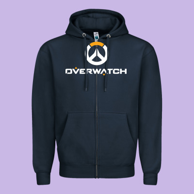 Overwatch Zipper Hoodie Designed By Artisfamous