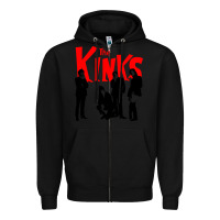 Black The Kinks Zipper Hoodie - artisFamous