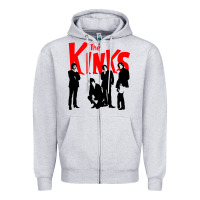 Heather Grey The Kinks Zipper Hoodie - artisFamous