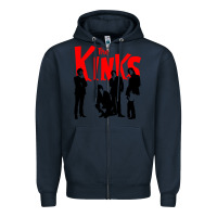 Navy The Kinks Zipper Hoodie - artisFamous