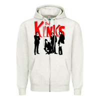 Oatmeal Heather The Kinks Zipper Hoodie - artisFamous