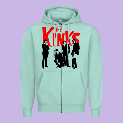 The Kinks Zipper Hoodie Designed By Artisfamous