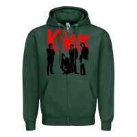 Sports Green The Kinks Zipper Hoodie - artisFamous