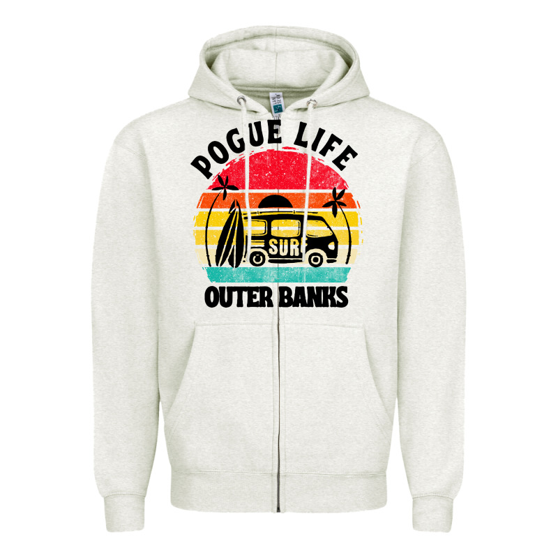 Car Pogue Life Outer Banks Zipper Hoodie by artisFamous | Teevron