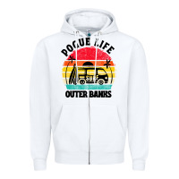 White car pogue life outer banks Zipper Hoodie - artisFamous