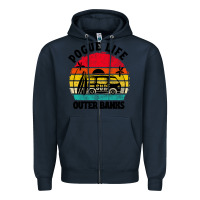 Navy car pogue life outer banks Zipper Hoodie - artisFamous