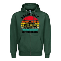 Sports Green car pogue life outer banks Zipper Hoodie - artisFamous