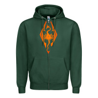 Sports Green skyrim elder scrolls oblivion Zipper Hoodie - artisFamous
