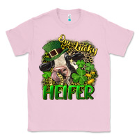 Bubblegum Pink One lucky Heifer Classic Tee - CowGirlArtShop