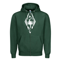 Sports Green skyrim elder Zipper Hoodie - artisFamous