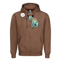 Chestnut lying cat Zipper Hoodie - artisFamous