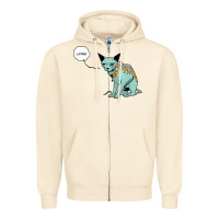 Sandshell lying cat Zipper Hoodie - artisFamous