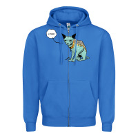 True Royal lying cat Zipper Hoodie - artisFamous