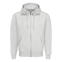 Dove Grey Saves The Day Zipper Hoodie - artisFamous
