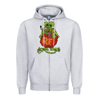 Heather Grey classic rat fink Zipper Hoodie - artisFamous