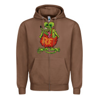 Chestnut classic rat fink Zipper Hoodie - artisFamous