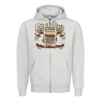Dove Grey mutton lettuce and tomato Zipper Hoodie - artisFamous