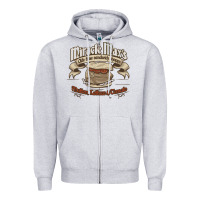 Heather Grey mutton lettuce and tomato Zipper Hoodie - artisFamous