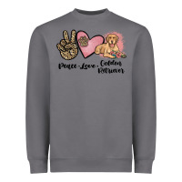 Storm peace love golden retriever Heavyweight Sweatshirt - JahusDesignShop