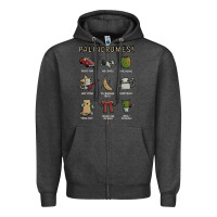 Charcoal Heather palindromes! Zipper Hoodie - artisFamous
