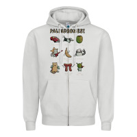 Dove Grey palindromes! Zipper Hoodie - artisFamous