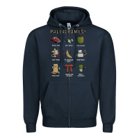 Navy palindromes! Zipper Hoodie - artisFamous