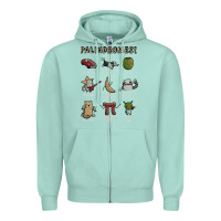 Seafoam palindromes! Zipper Hoodie - artisFamous