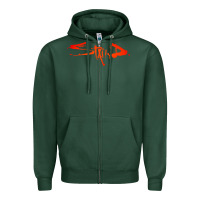 Sports Green staind new Zipper Hoodie - artisFamous