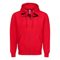 Red staind new Zipper Hoodie - artisFamous