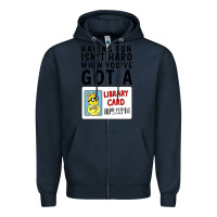 Navy arthur library card classic rachelrae09 Zipper Hoodie - artisFamous