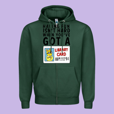 Arthur Library Card Classic Rachelrae09 Zipper Hoodie Designed By Artisfamous