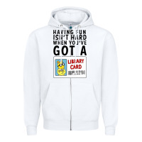 White arthur library card classic rachelrae09 Zipper Hoodie - artisFamous