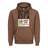 Chestnut arthur library card classic rachelrae09 Zipper Hoodie - artisFamous