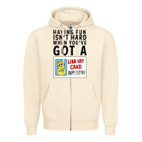 Sandshell arthur library card classic rachelrae09 Zipper Hoodie - artisFamous