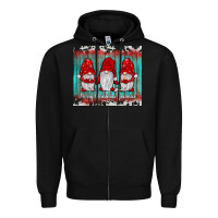Black merry christmas gnomies tumbler Zipper Hoodie - JahusDesignShop