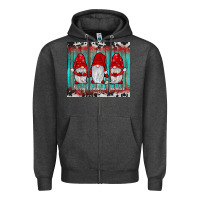 Charcoal Heather merry christmas gnomies tumbler Zipper Hoodie - JahusDesignShop
