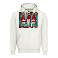 Oatmeal Heather merry christmas gnomies tumbler Zipper Hoodie - JahusDesignShop