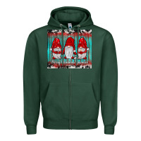 Sports Green merry christmas gnomies tumbler Zipper Hoodie - JahusDesignShop