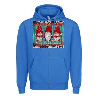 Merry Christmas Gnomies Tumbler Zipper Hoodie | Teevron