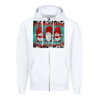 White merry christmas gnomies tumbler Zipper Hoodie - JahusDesignShop