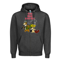 Charcoal Heather yogi bear & boo boo Zipper Hoodie - artisFamous