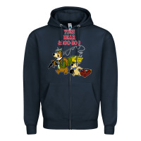 Navy yogi bear & boo boo Zipper Hoodie - artisFamous