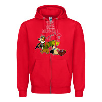 Red yogi bear & boo boo Zipper Hoodie - artisFamous