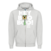 Dove Grey yogi bear Zipper Hoodie - artisFamous