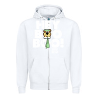 White yogi bear Zipper Hoodie - artisFamous
