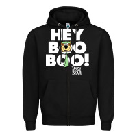 Black yogi bear Zipper Hoodie - artisFamous
