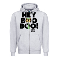 Heather Grey yogi bear Zipper Hoodie - artisFamous