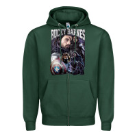 Sports Green bucky barnes a hero Zipper Hoodie - artisFamous