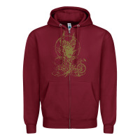 Burgundy sleeping beauty maleficent crow branchesy Zipper Hoodie - artisFamous